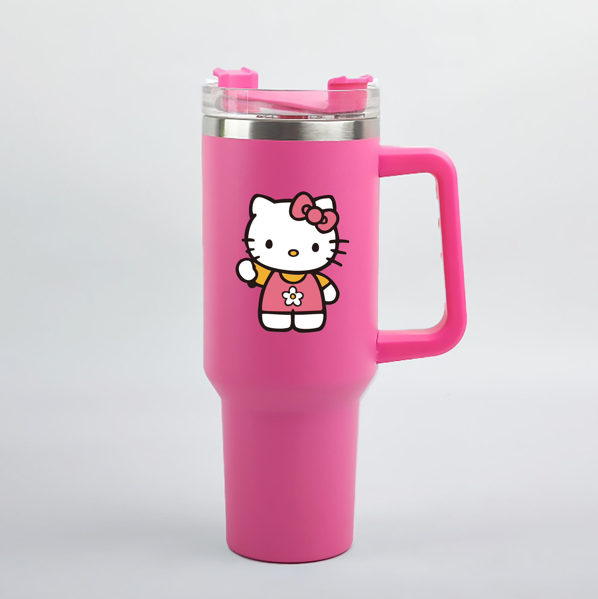 （画像用） Hello Kitty ハローキティ 1200mL車用タンブラー（カラープリント）